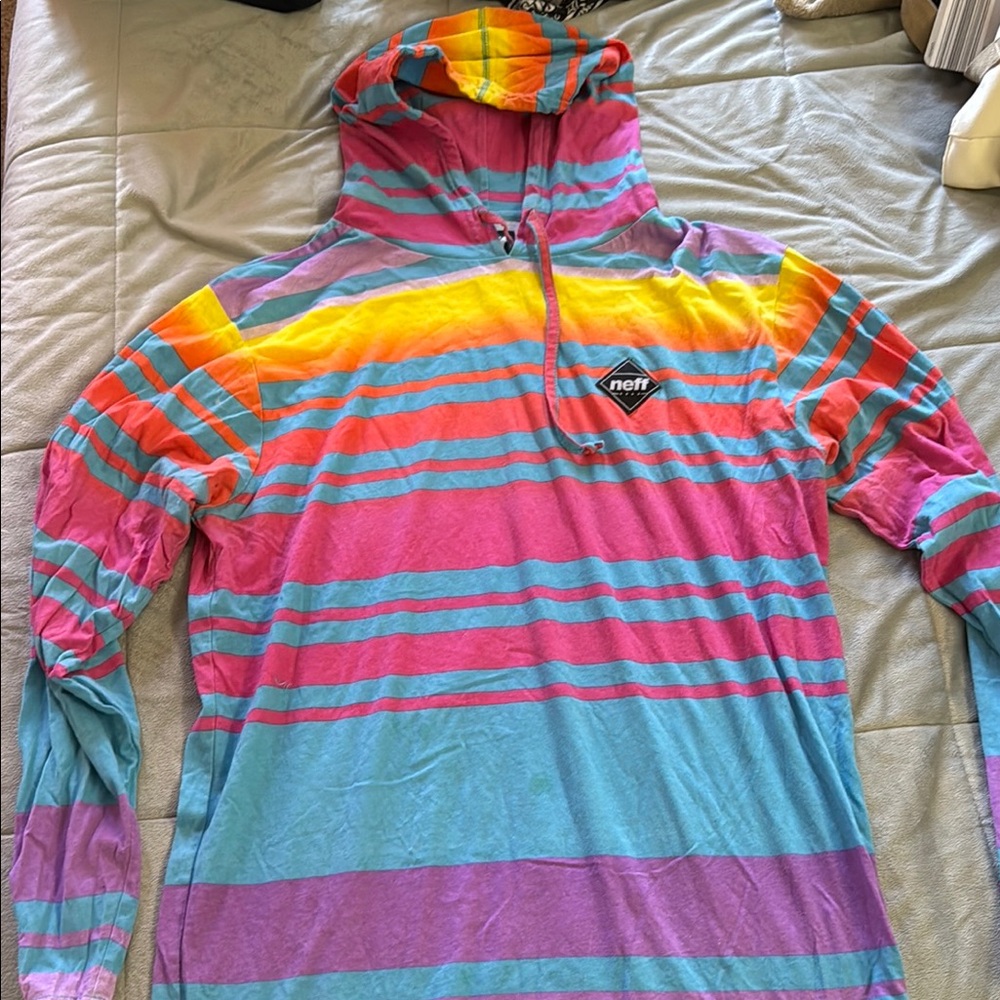 Neff Multicolor Striped Hoodie